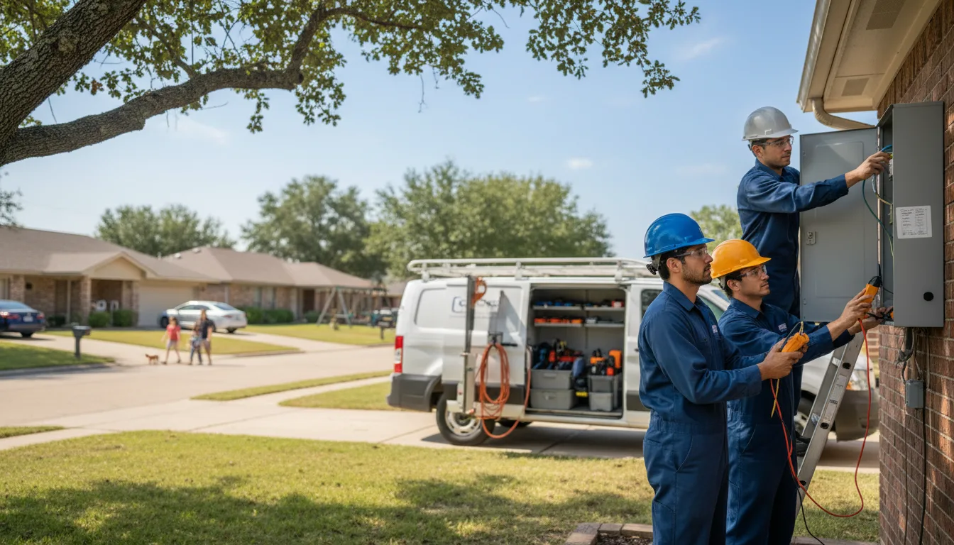 Certified electrician providing emergency electrical services in Cooter, MO